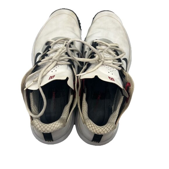 Nike Tiger Woods TW13 Men\'s 11.5 Golf Shoes 2012 White Red Rare 532622-100 main image 7